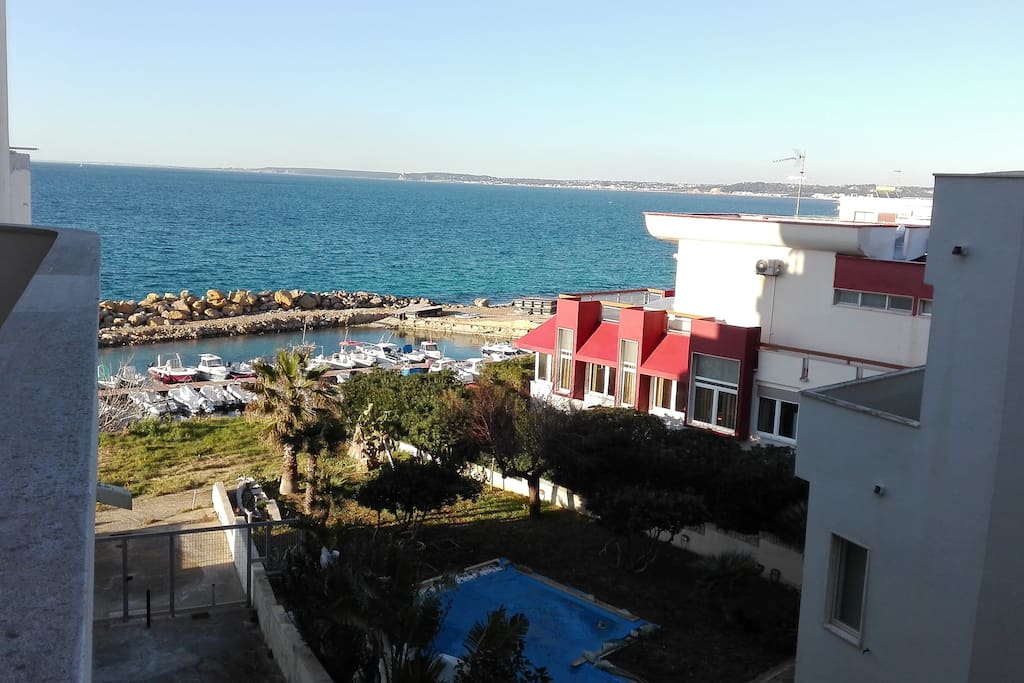 Vista dal balcone della camera da letto
