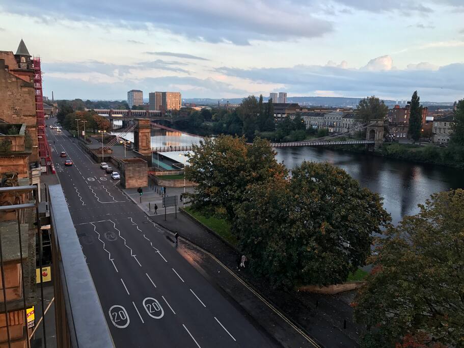 The view from the balcony.