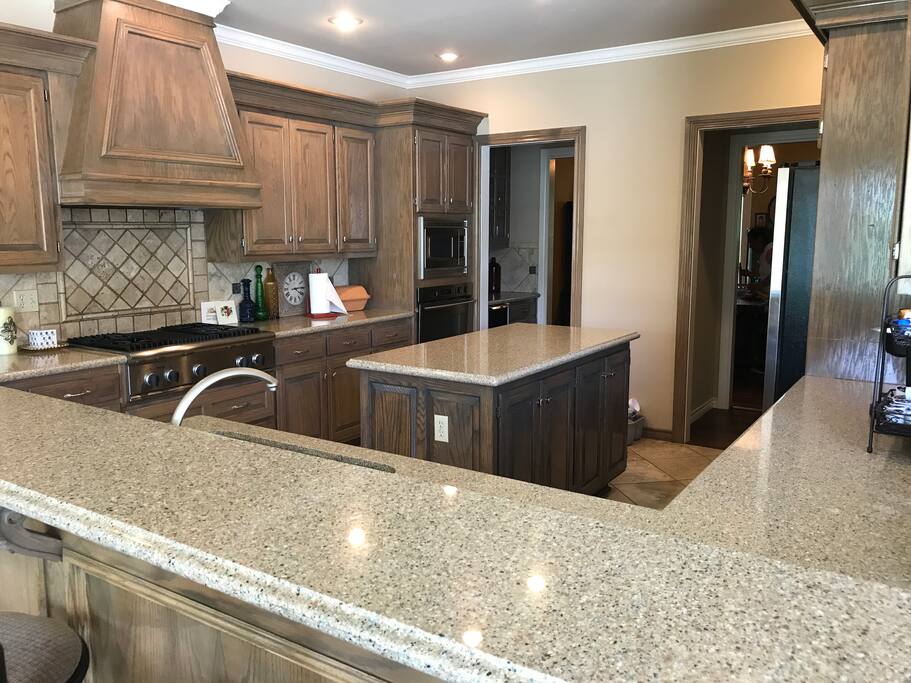 Fully equipped kitchen ready for a large family or large groups