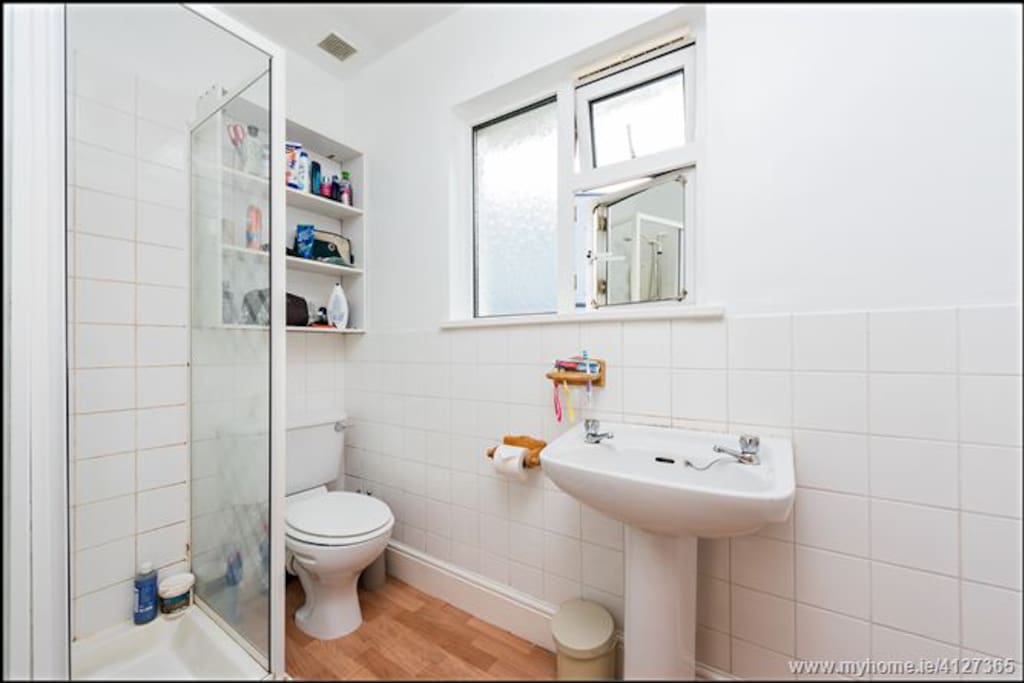 Shared shower and toilet facilities