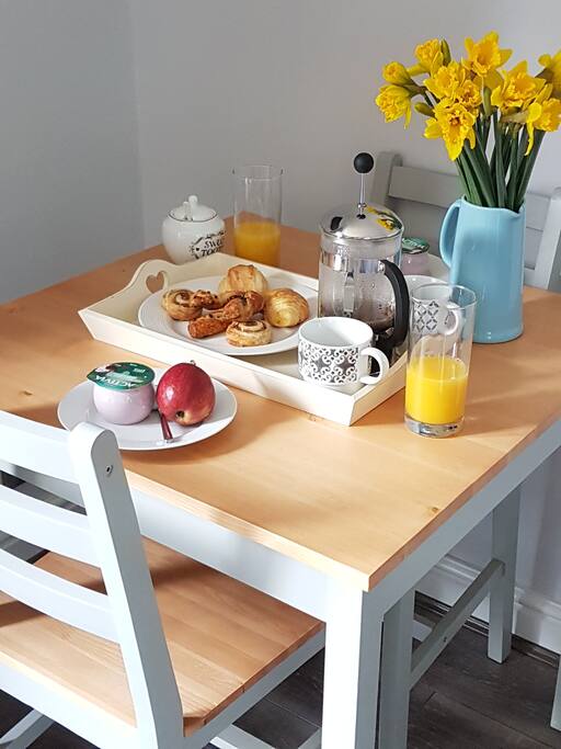 Continental breakfast provided