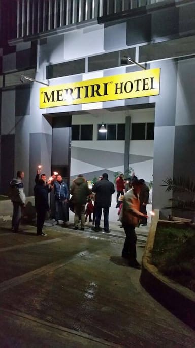 The entrance of the Hotel