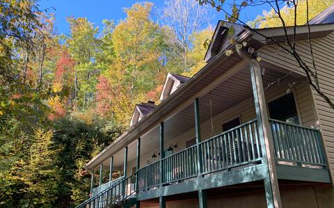 Modern Waterfall House on 20 Acres near Brevard NC