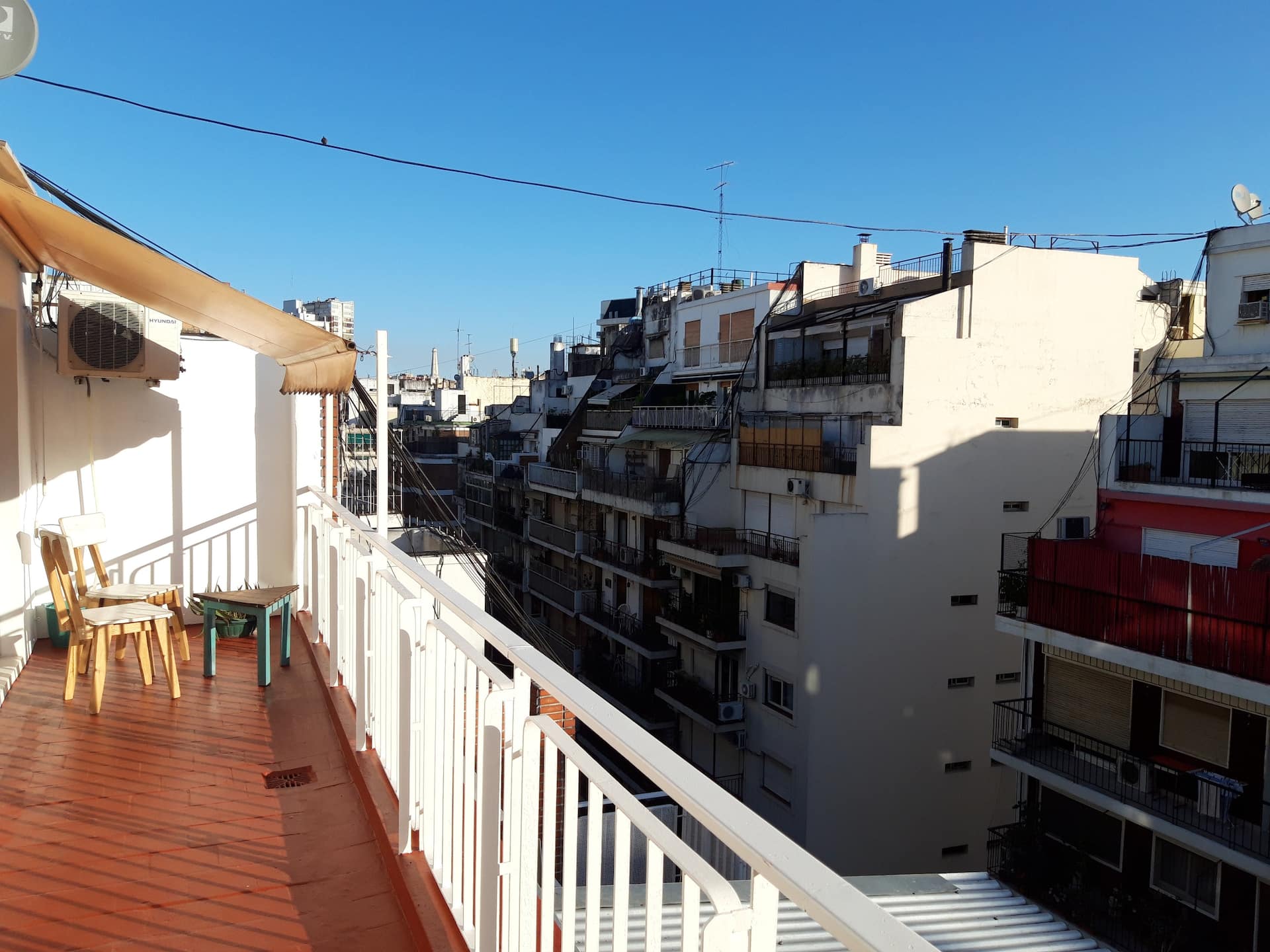 Departamento de 1 dormitorio con balcón terraza en Recoleta