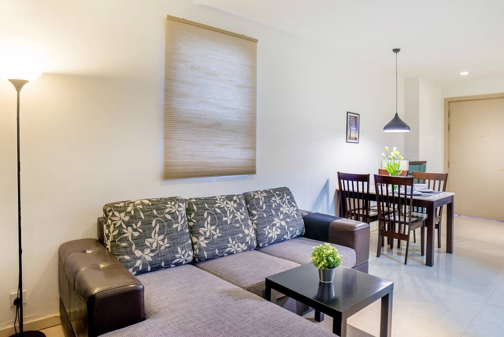 nicely decorated living area