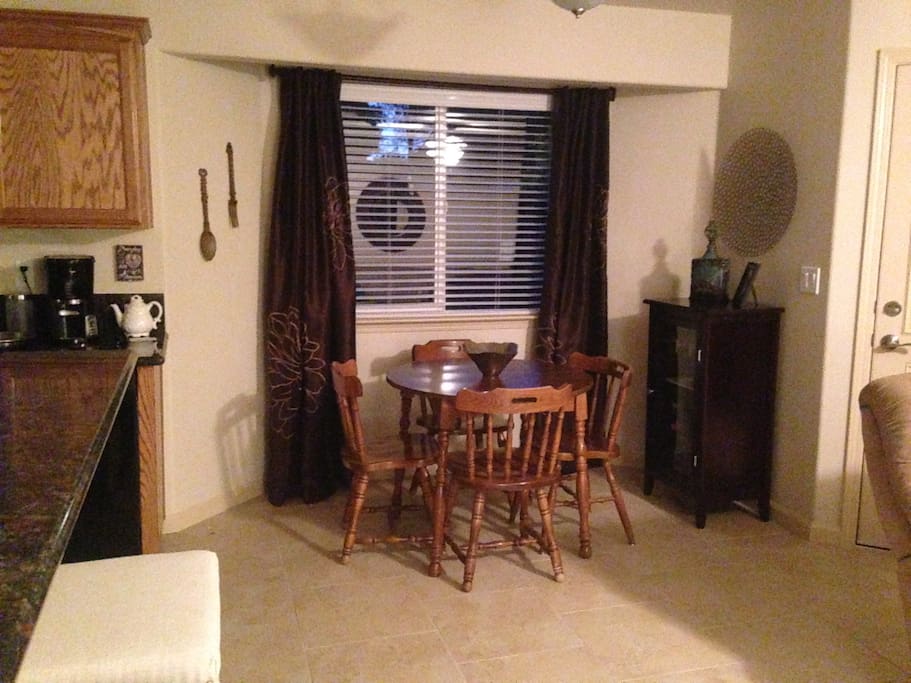 Small dining area