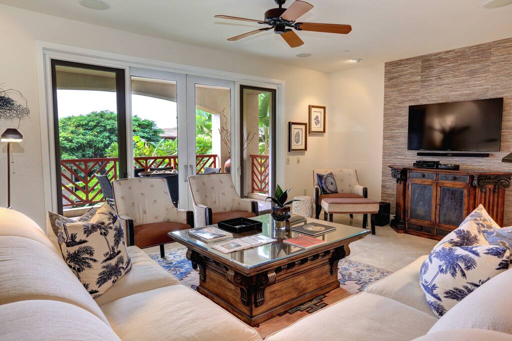 Set in a lush garden setting
