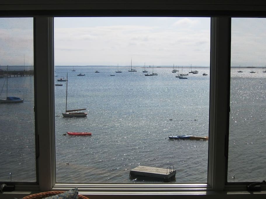 Gorgeous views of the harbor from the living room