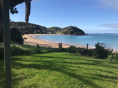 Whangaumu beachfront bach