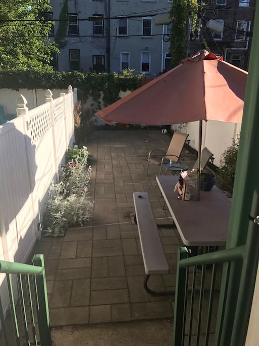 Private patio