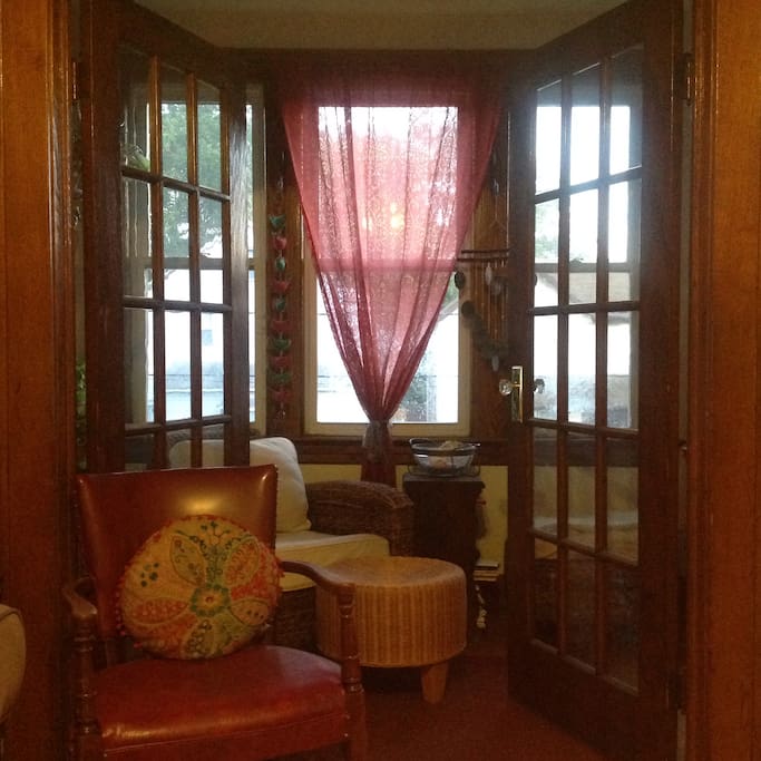 Sun room off the living room.
