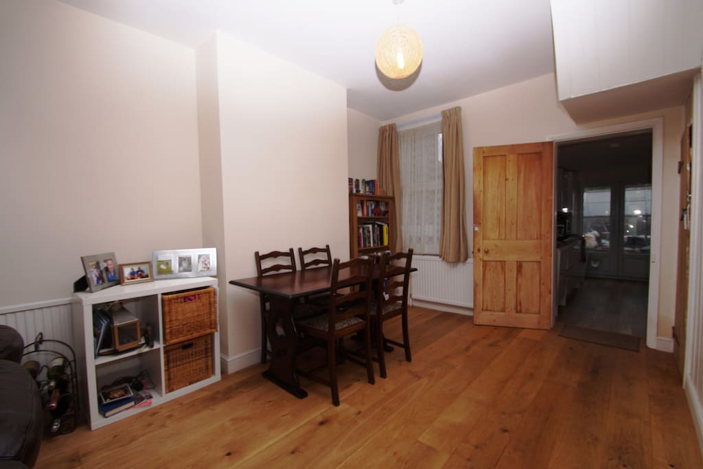Dining Area leading through to kitchen.