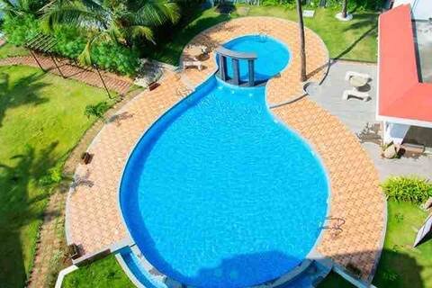 Cozy Family 2bds  Pool Facing Near Baga