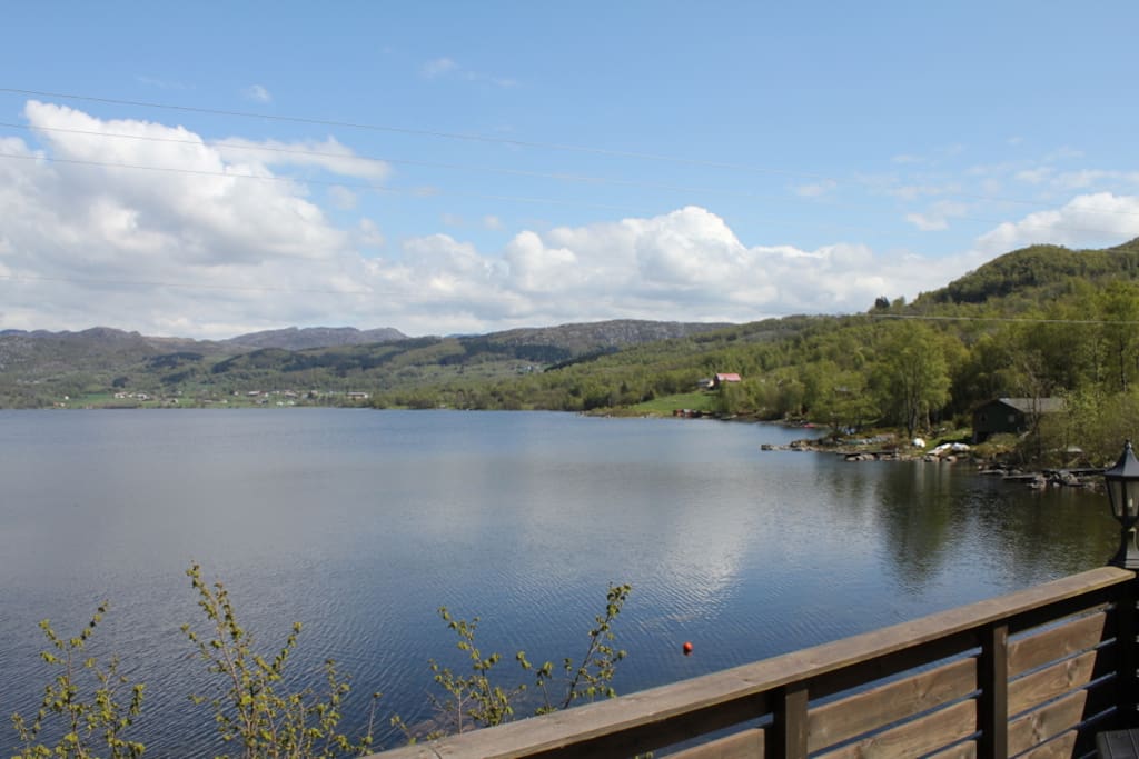 Stor terrasse mot Vannet