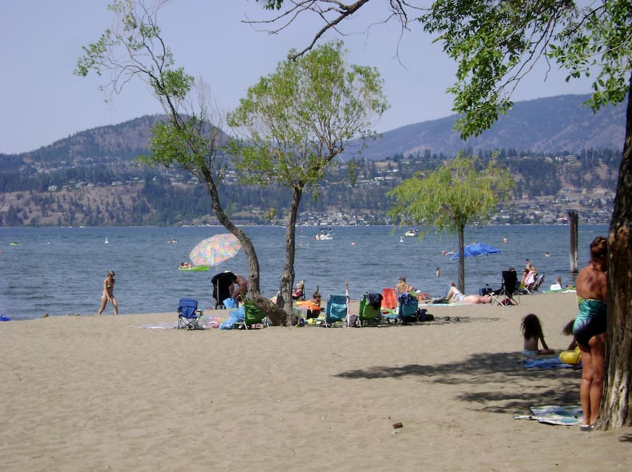 The beaches, quick energetic walk and enjoy world famous Okanagan sunshine.