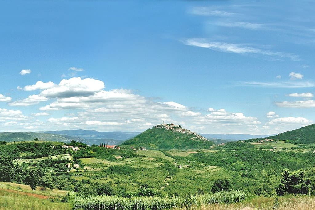 View at the town of Motovun