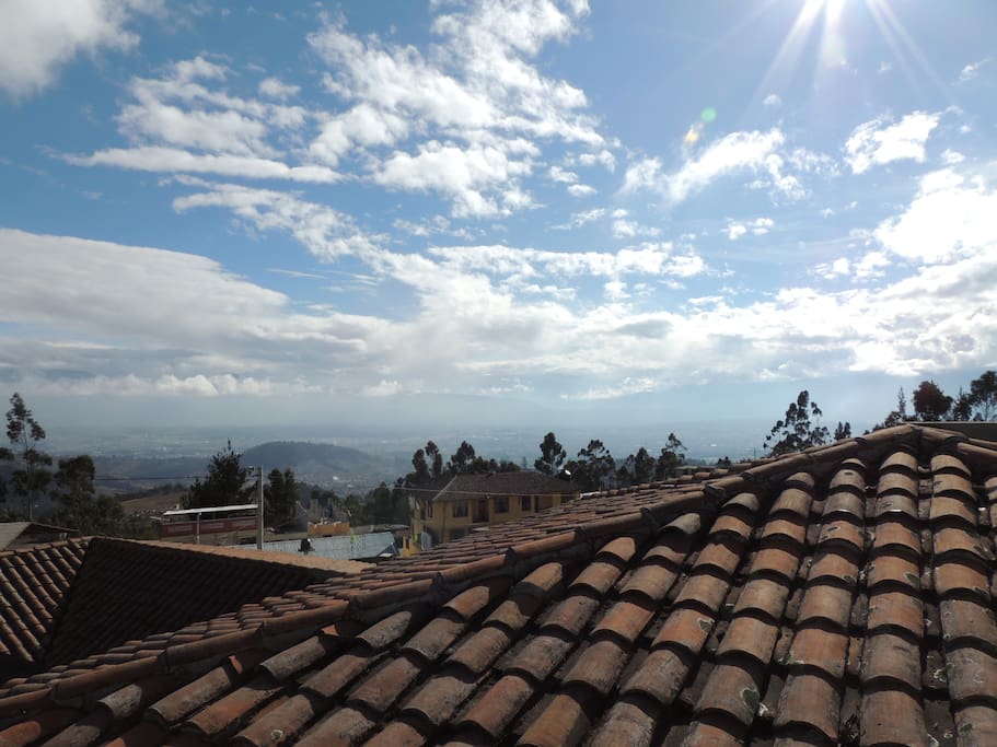 View of the valley of Riobamba from top mini terrace