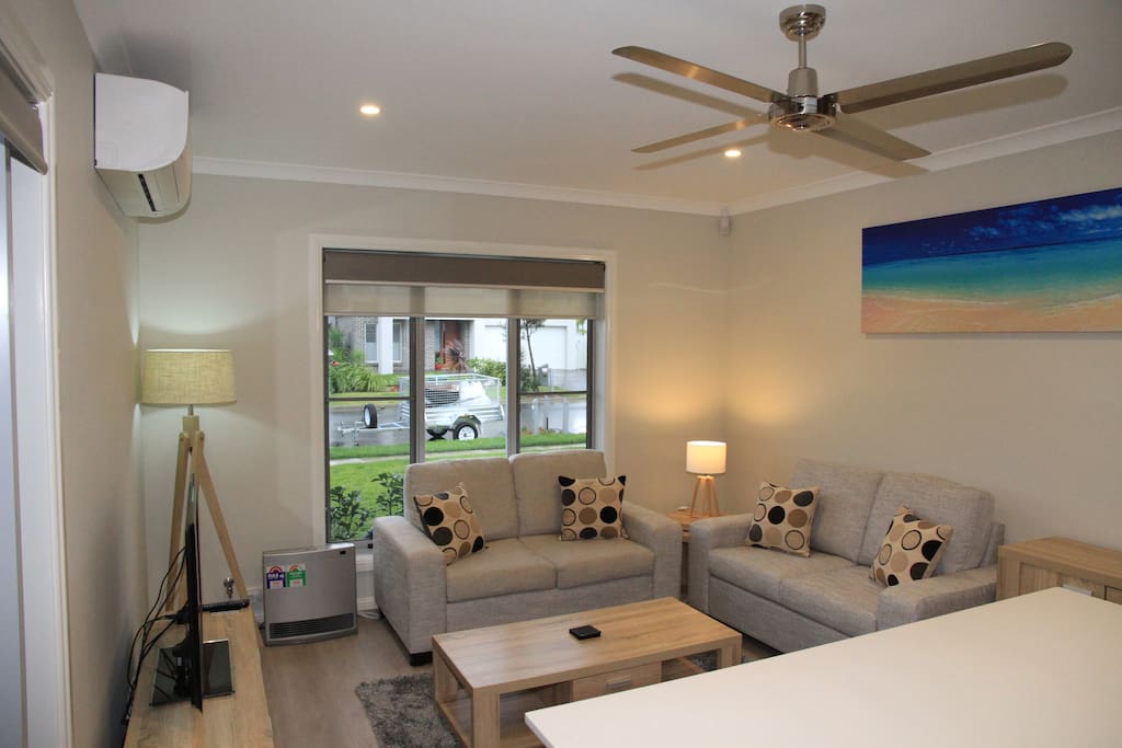 Combined lounge, living and kitchen