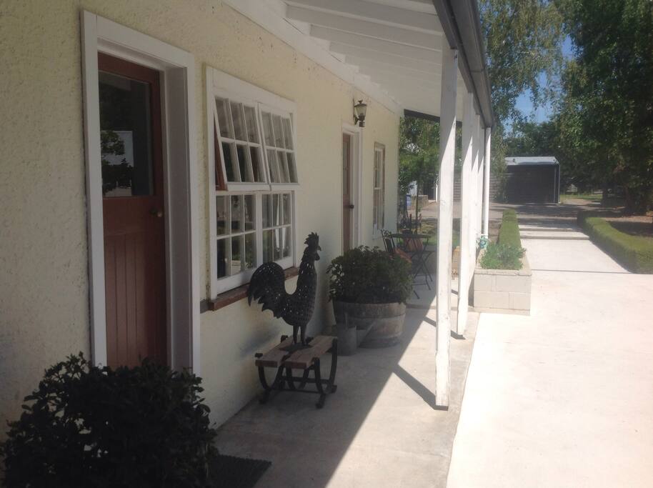 Indoor/outdoor living ....covered porch at entrance