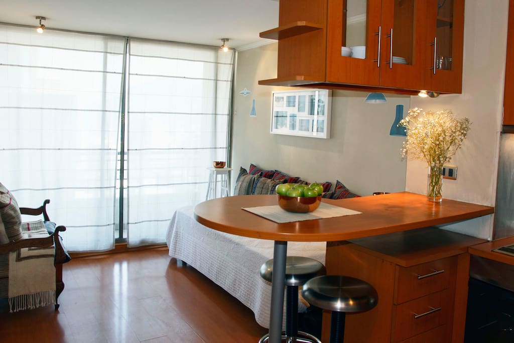 Comedor, zona de estar.