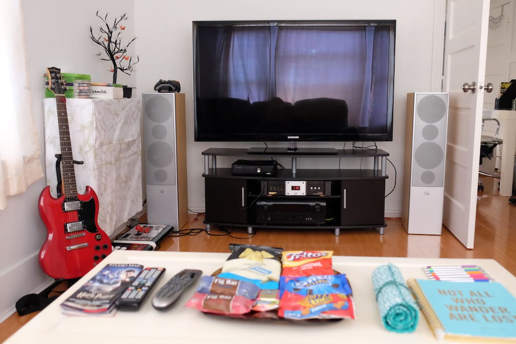 Entertainment Center with Street Fighter joysticks!