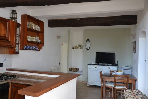 Appartamento con giardino -vista su Portofino-