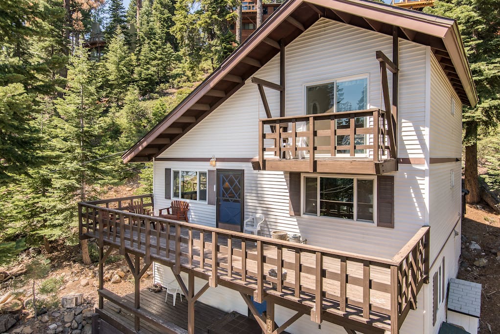 The additional third-floor balcony is a great place to retreat with your morning coffee.