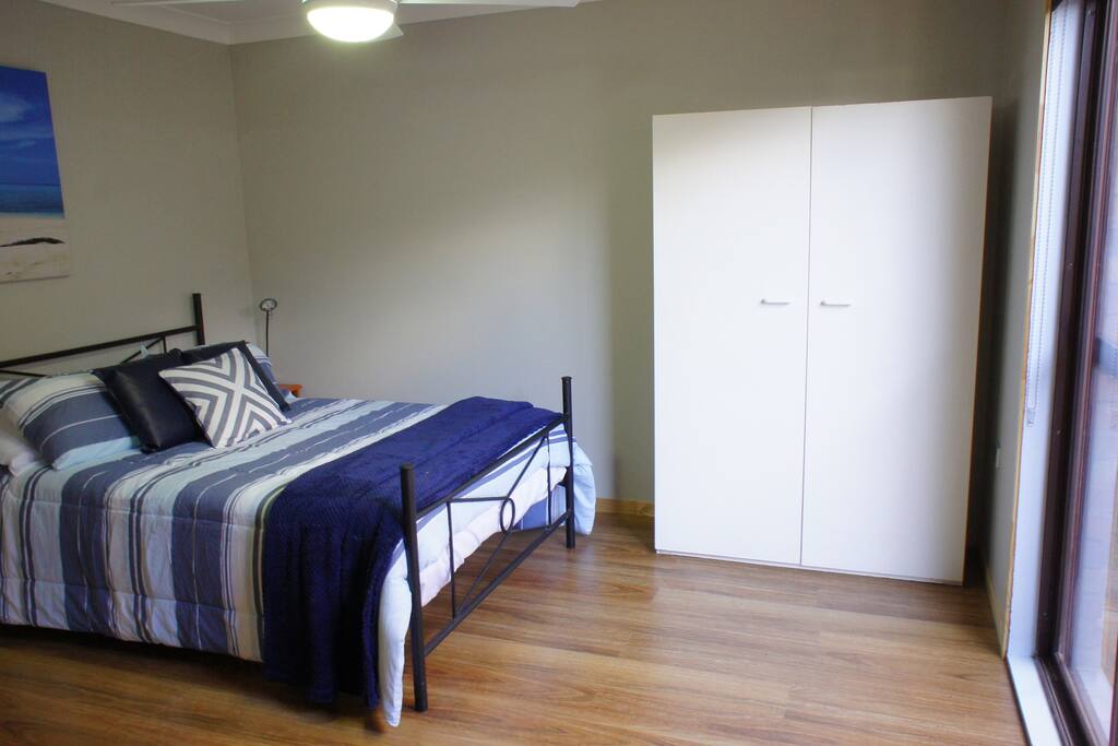 Double bed and cuboard