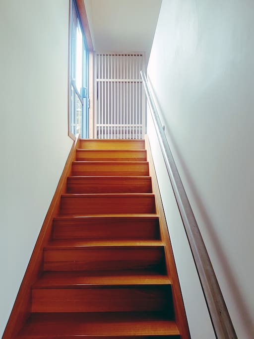 Stairs to studio