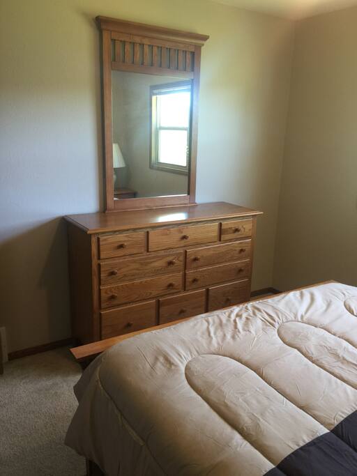 Your private bedroom with queen bed
