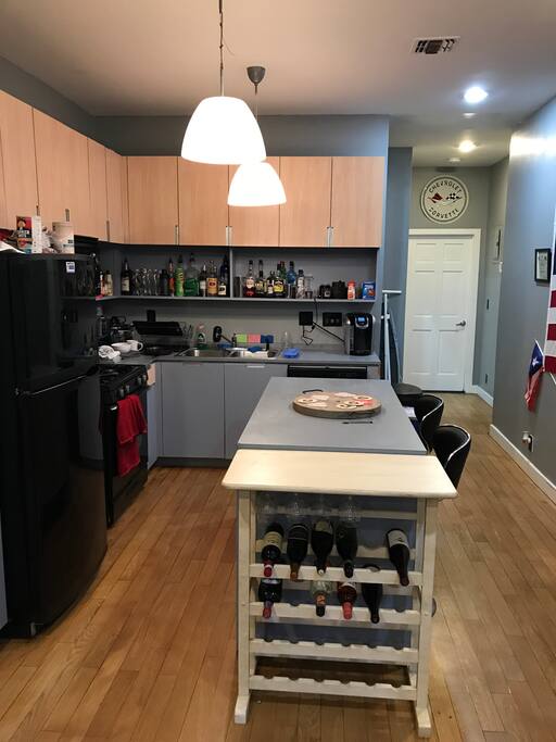Kitchen and hallway