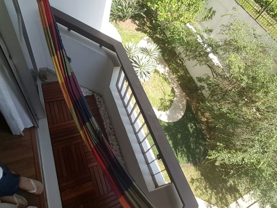 Now, one of the best parts of the house: our net!