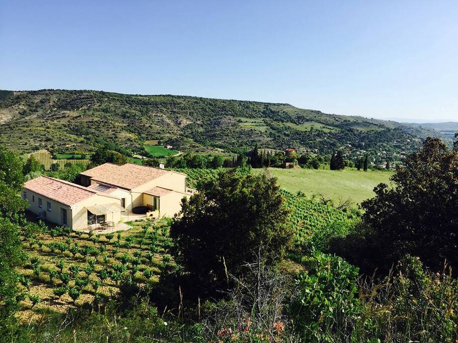 Le gite vue d'en haut