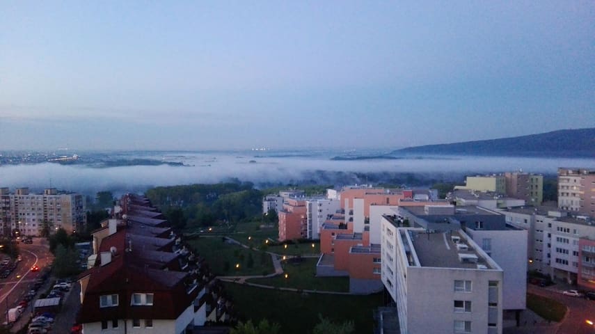 Modern flat with great view + garage parking.