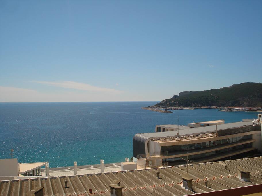 Vista mar da varanda