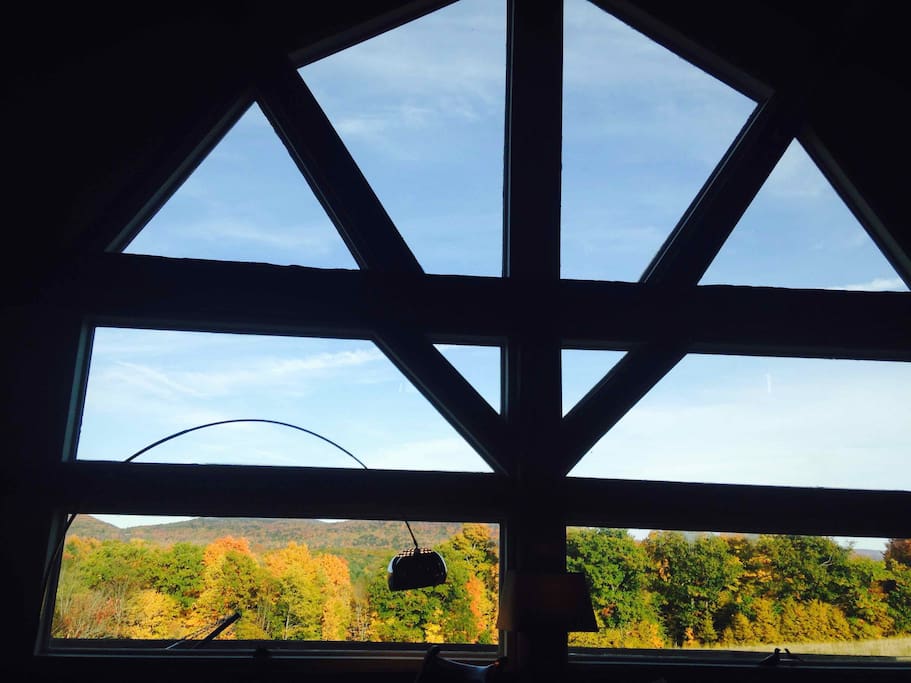 24-foot ceilings with view of 300 acres forever-wild state land