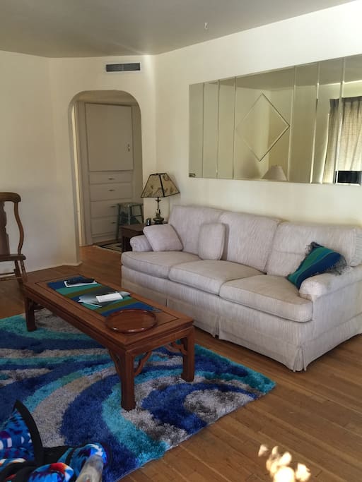 Living room with sleeper sofa