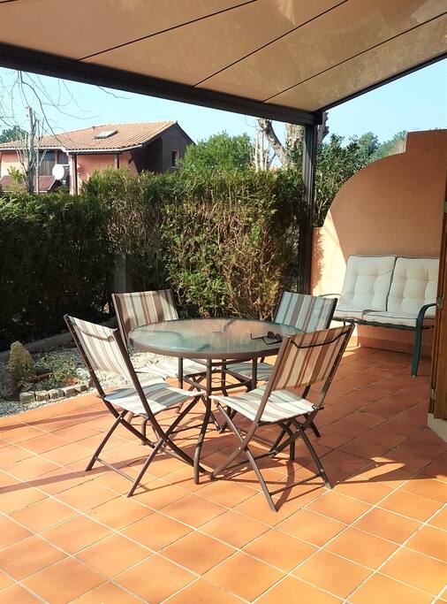 terrasse couverte de 15 m 2