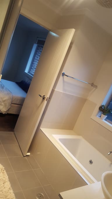 Bathroom attached to bedroom