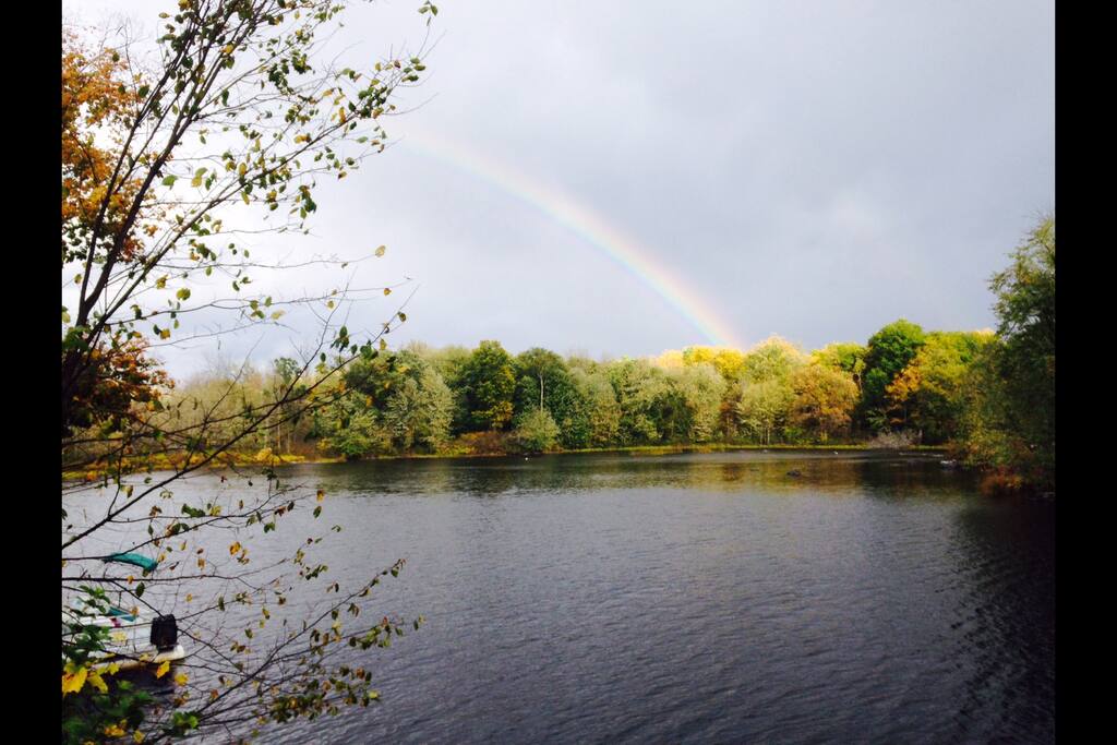 Rainbow after a summer shower