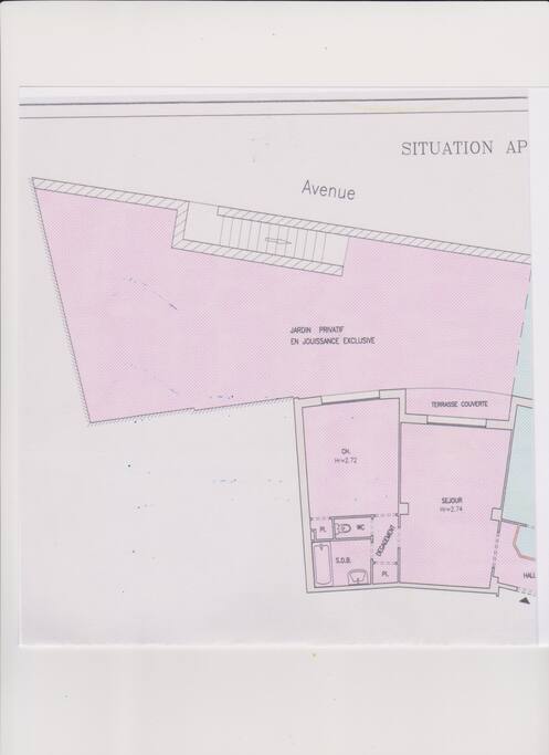 PLAN DE LA MAISON et du JARDIN