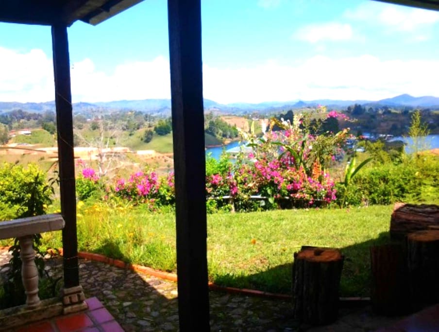 Sitting area/eating area. Garden Terrace, Patio. Garden View, Lake View, Mountain View.