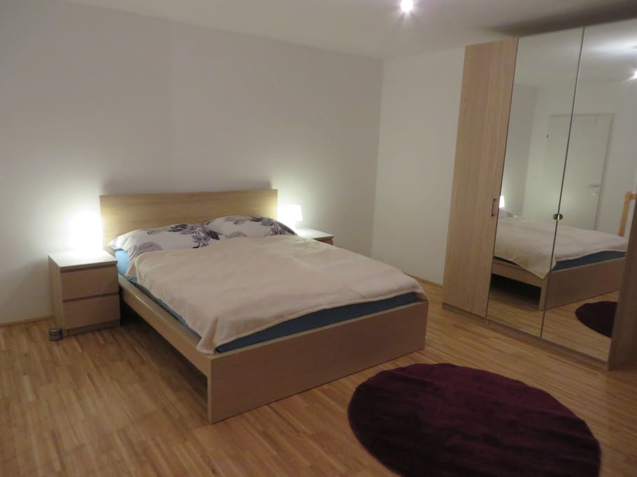 open bedroom upstairs