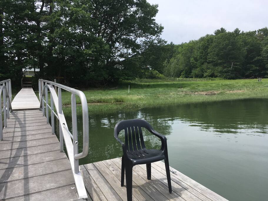 Dock to river