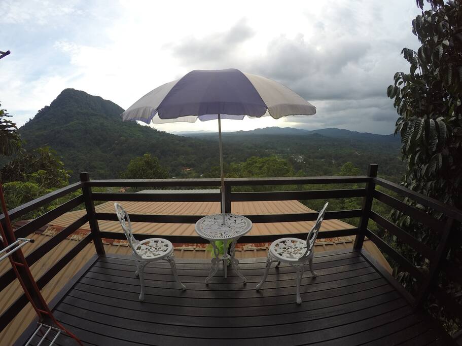 Balcony on the top floor