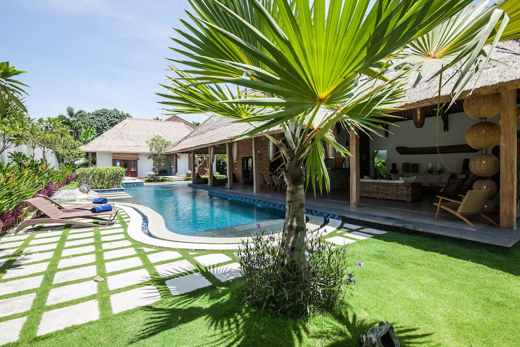 Garden pool view