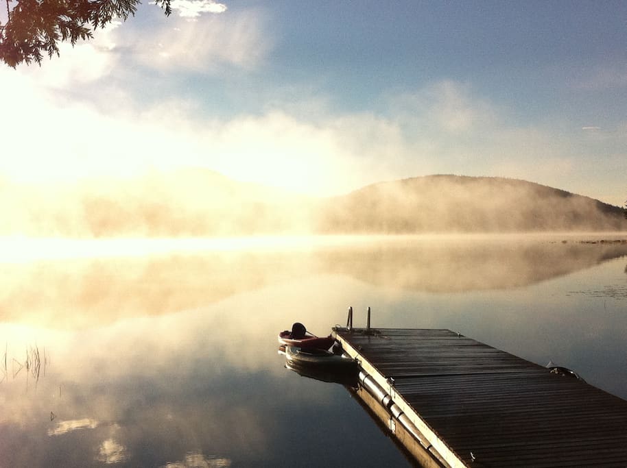 early morning on the dock