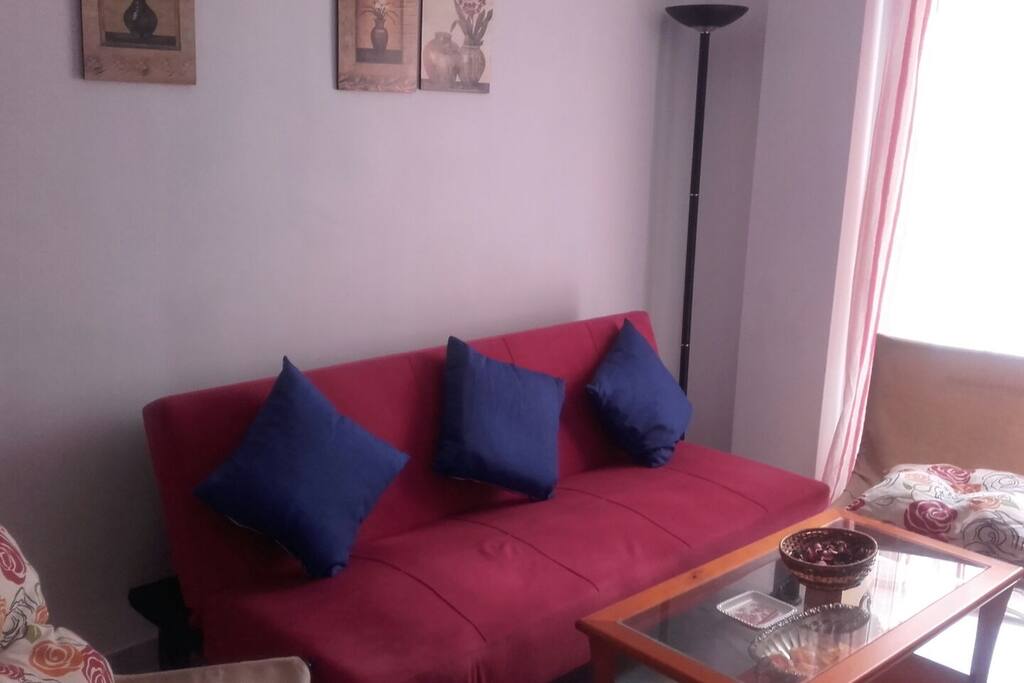 salon, sofa cama