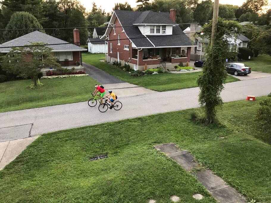 Street view from upstairs master bedroom