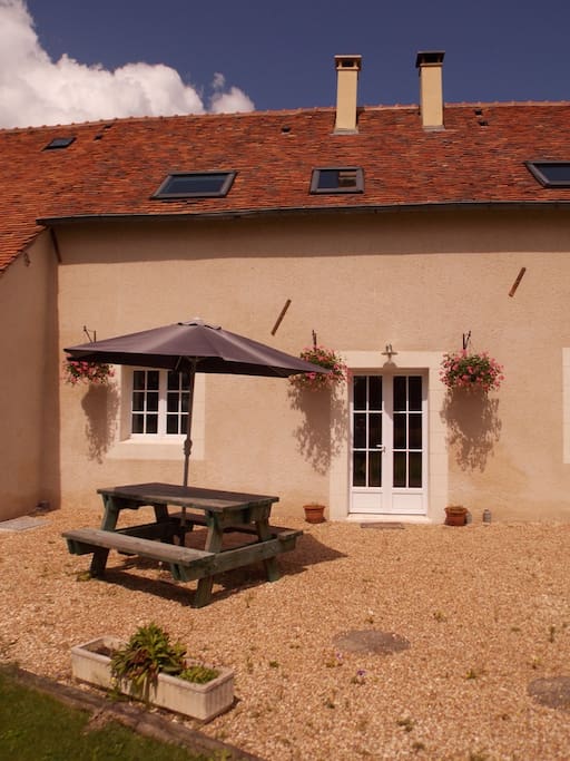 The back terrace